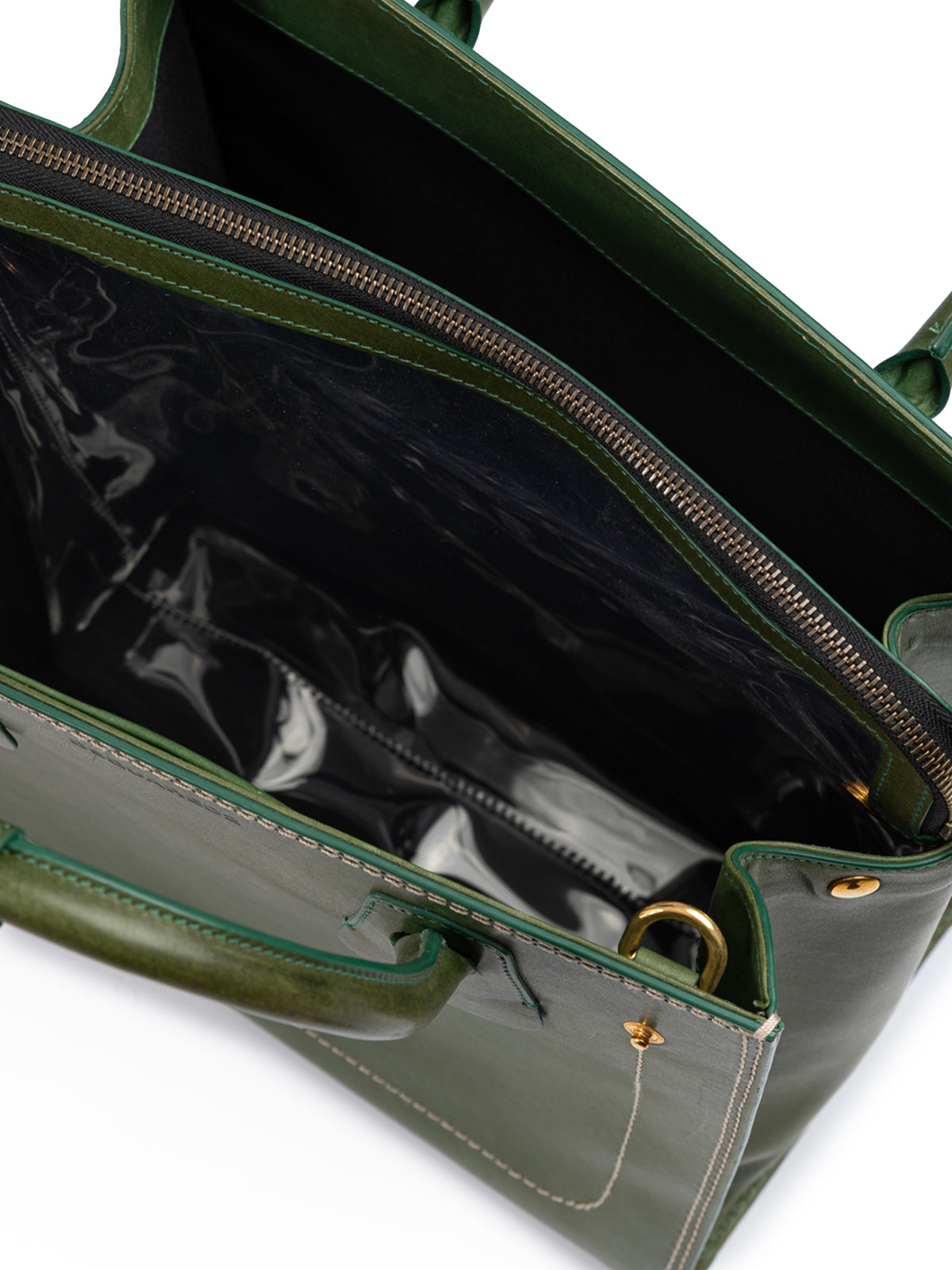 Yeşil deri Dsquared² tote çanta